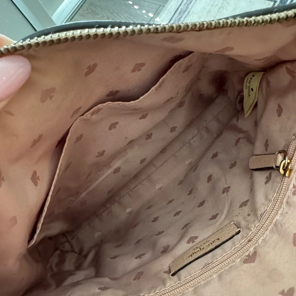 Kate Spade Jackson Pebbled Leather Crossbody Bag Pink Fawn